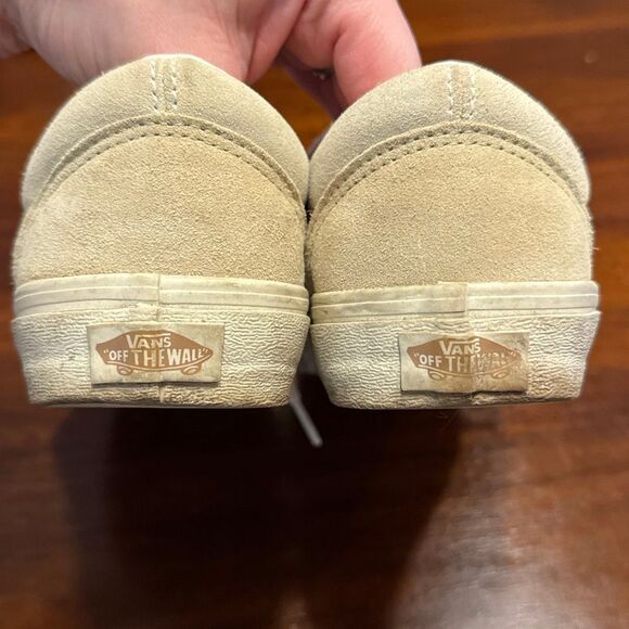 Vans Old Skool Canvas Suede Lace Up Sneakers Shoes Women’s US 7.5 Men’s 6 Tan - Picture 3 of 7